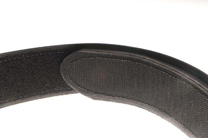 Black Leather Velcro Kilt Belt