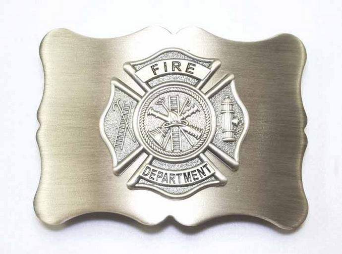 Fire Department Kilt Belt Buckle - Antique