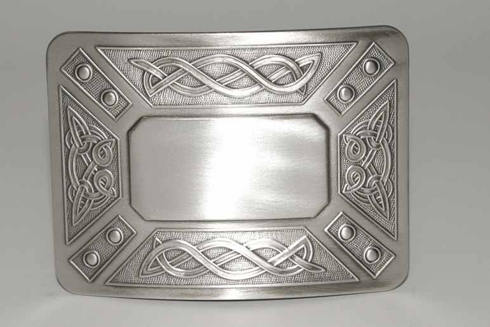 Celtic Dress Belt Buckle - Antique